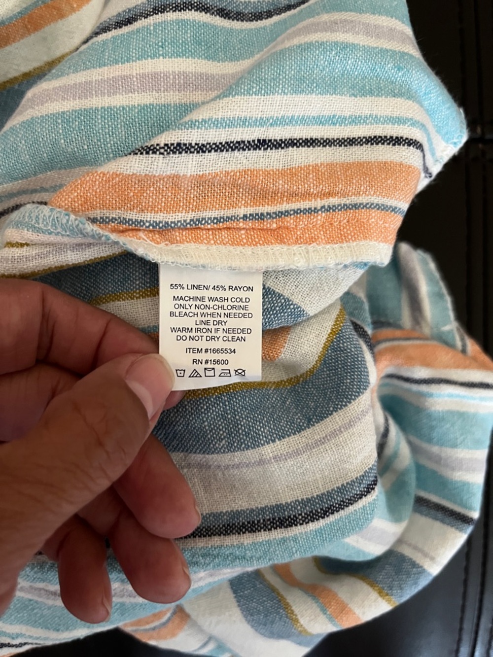 Briggs Multicolored Stripe Linen Blend Shorts Women's Size L – NWT – Lot of 2 - Picture 7 of 8